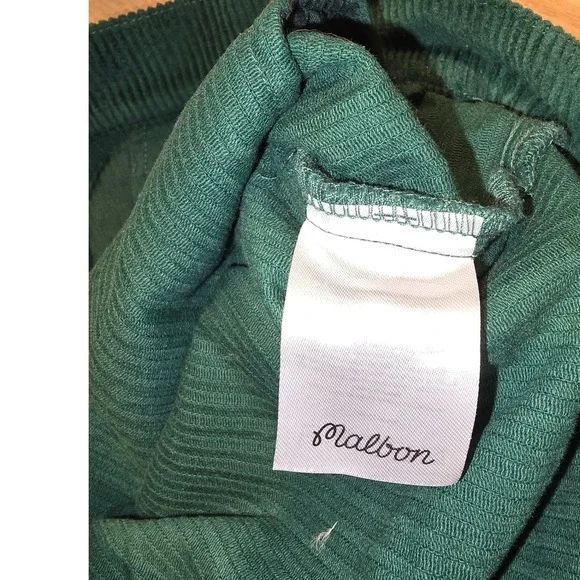Extremely RARE Malbon Corduroy Mens Pants Green 30x27 Casual Golf Made in Korea